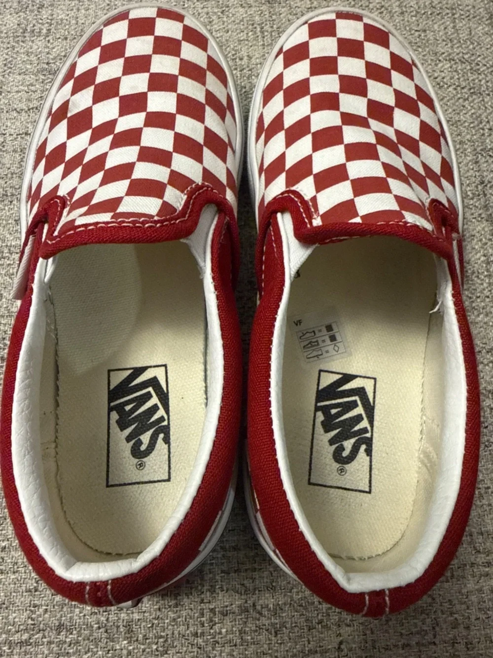 2 pairs of classic checkered VANS